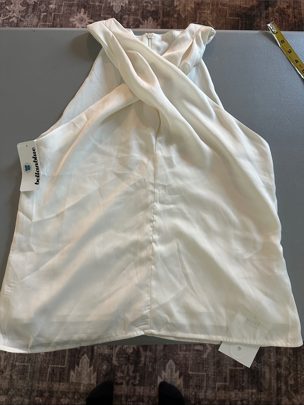 BellanBlue Ivory Twist Halter Top